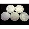 Image 1 : 5 WELL USED LIBERTY "V" NICKELS
