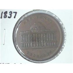 1837 HARD TIMES TOKEN MECHANTS EXCHANGE WALLSTREET