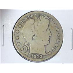 1912-S BARBER HALF DOLLAR