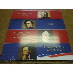 2010-P/D US MINT PRESIDENTIAL DOLLAR UNC SET