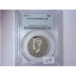 2007-S KENNEDY HALF DOLLAR PCGS PR69DCAM