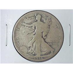 1916 WALKING LIBERTY HALF DOLLAR