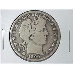 1899 BARBER HALF DOLLAR (VERY GOOD)