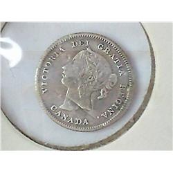 1882-H CANADA FIVE CENTS (SILVER)