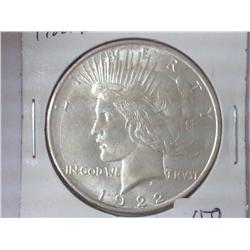 1922-D PEACE SILVER DOLLAR (UNC)