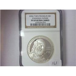 2006-P FRANKLIN "FOUNDING FATHER" SILVER DOLLAR
