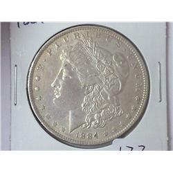1884-O MORGAN SILVER DOLLAR