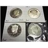 1977-S, 80-S, 99-S AND 00-S KENNEDY HALF $'S PF