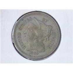 1869 THREE CENT PIECE (NICKEL)