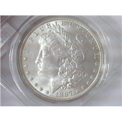 1887 MORGAN SILVER DOLLAR (UNC)