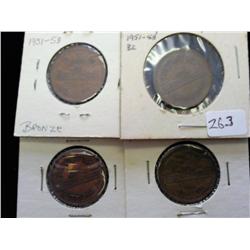 4 JAPAN 10 YENS 1951-58