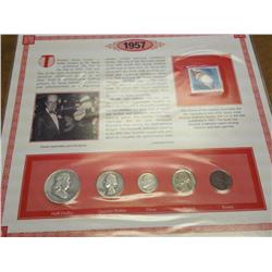 1957 US SILVER YEAR SET (AS SHOWN)