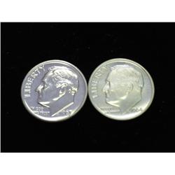 1963 & 64 ROOSEVELT DIMES (SILVER) PF'S