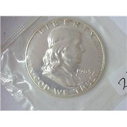 1963 FRANKLIN HALF DOLLAR PROOF