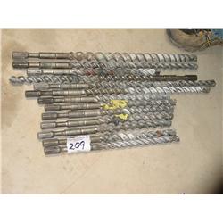 ROTARY HAMMER BITS 3/4” TO 1 1/8” (X13)