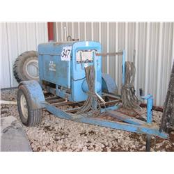 LINCOLN 200 AMP WELDER ON TRAILER W/LEADS
