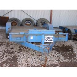 20’ DOVETAIL  DUAL AXLE TRAILER W/7K#  AXLES & SPARE