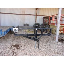 16’ TRAILER DUAL AXLES 6K# W/ PIPE RAIL