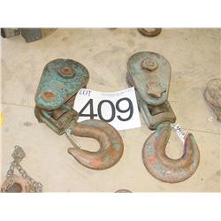 MCKISSICK TRAVEL BLOCKS (X2) 20 TON