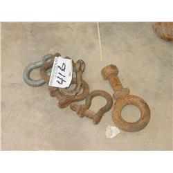 SHACKLES (X5) SMALL & 1 PICKING EYE