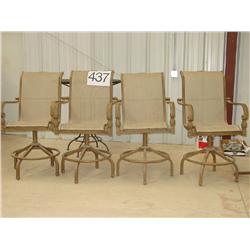 SWIVEL BAR STOOLS (X4)