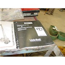 LINK BELT OPERATOR & MAINTENANCE FOR 82 ½ TON CRANE MANUAL (X2)
