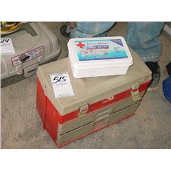 TACKLE BOX AND FIRST AID KIT