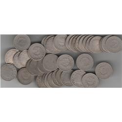ROLL OF 40 V LIBERTY  HEAD  NICKELS MIXED DATES