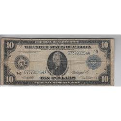 $10 FEDERAL RESERVE NOTE 1914