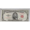 Image 1 : UNC $5 RED SEAL LEGAL TENDER 1953 B