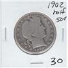 Image 1 : 1902 BARBER HALF SILVER
