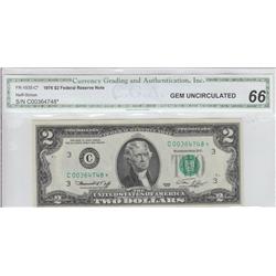 $2 1976 STAR GEM 66 CGA STAR NOTE