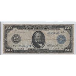 $50 1914 FEDERAL RESERVE NOTE CLEVELAND!!!