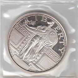 2 TROY OUNCES .999 SILVER BULLION ROUND LARGE