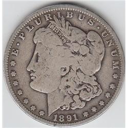 1891 O MORGAN SILVER DOLLAR