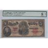 Image 1 : $5 WOODCHOPPER LEGAL TENDER PMG GRADED 1907