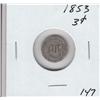 Image 1 : 1853 3 CENT PIECE