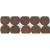 Image 1 : 10 INDIAN HEAD CENTS VARIOUS DATES NICE GROUPING