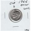 Image 1 : ERROR DIME 1965 CLIP UNC