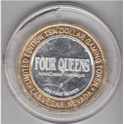 .999 SILVER BULLION ROUND CASINO 4 QUEENS HOTEL