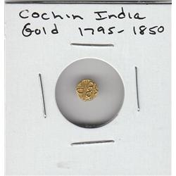 GOLD COIN INDIA COCHIN CIRCA 1795-1850