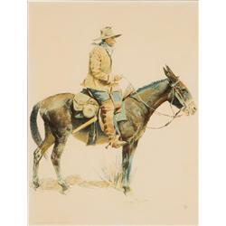 Remington, Frederic - An Army Packer (1861-1909)