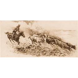 Borein, Edward - Wild Cattle #2 (1872-1945)