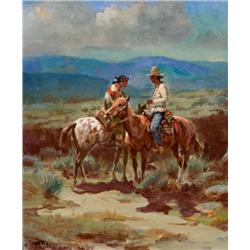 Wieghorst, Olaf - Navajo Sparking (1899-1988)