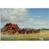 Image 1 : Tony Jankowski (1937) 12"x16" o/c signed front & back, titled on back "Stagecoach"