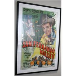 Roy Rogers/Dale E.San Fernando Valley' 1944 Poster Full Sheet.  Very Good - Excellent Condition - Ne