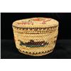 Image 1 : Salish lidded basket - 2.5"h x 3" d Provenance: Robert Owen Browne Museum Collection