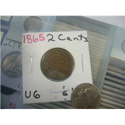 1865 two cent piece