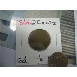 1866 two cent piece