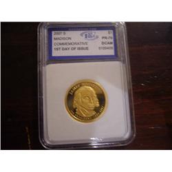 2007s madison pr-70 graded dollar